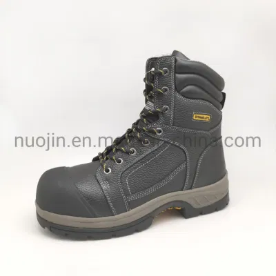 Сверхмощные защитные ботинки из натуральной кожи, защитная обувь со стальным носком для мужчин, устойчивая к истиранию рабочая обувь