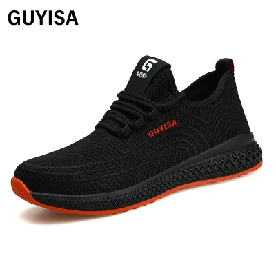 Guyisa Trend Лидер продаж защитная обувь модная уличная рабочая легкая защитная обувь со стальным носком